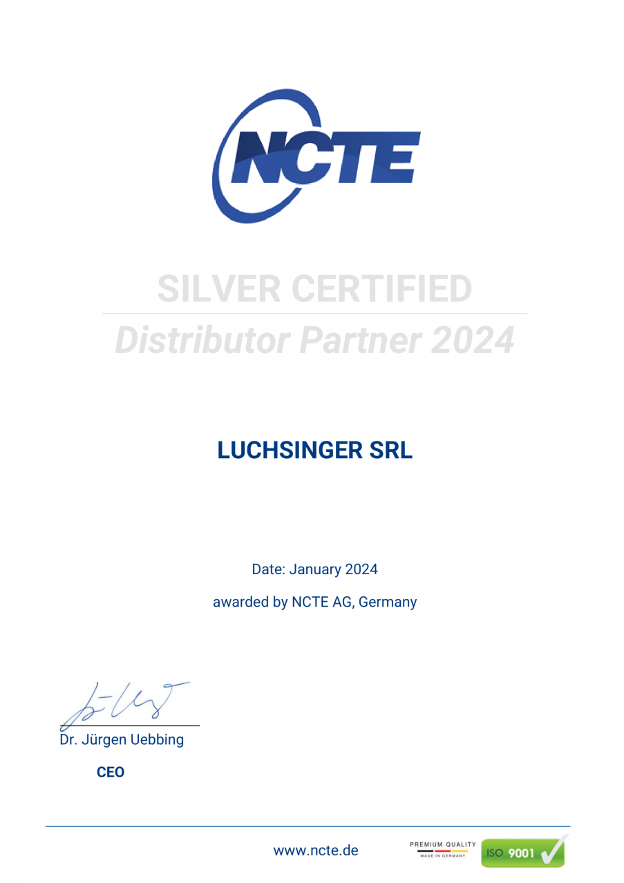 Siamo certificati da NCTE "SILVER PARTNER" 